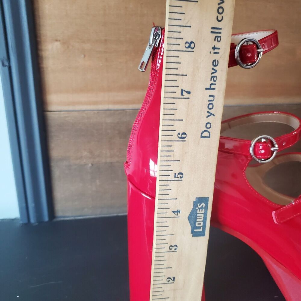 Steve Madden Mary Jane Chunky High Heels 3 Buckle Pumps Fashion Shoes Women 9.5M - Picture 11 of 11